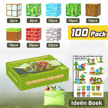 Pixelblokken | Bouw Magneetset