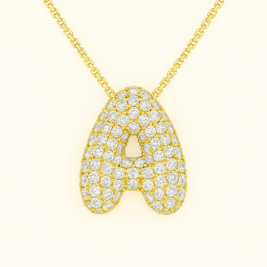 Golden Initial Necklace