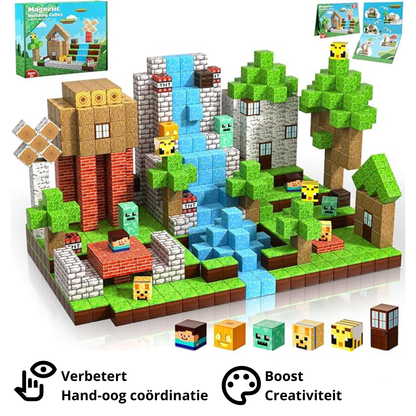 Pixelblokken | Bouw Magneetset